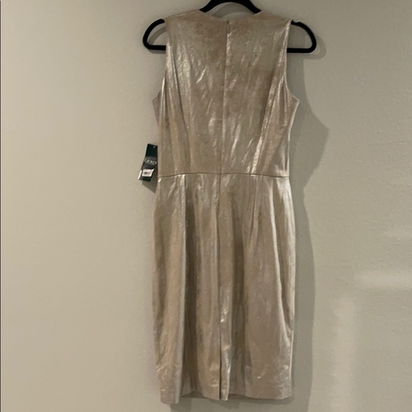 NWT Lauren Ralph Lauren Chris Silver Dress - Picture 8 of 15